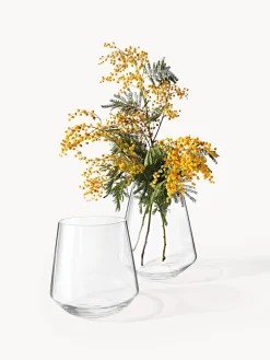 Jarrones|Jarrones></noscript>Westwing Collection Jarrón de vidrio soplado Joyce, 21 cm Transparente