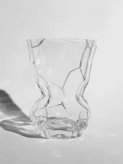 Jarrones|Jarrones></noscript>Hein Studio Jarrón de vidrio soplado Reflection, 30 cm Transparente