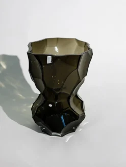 Jarrones|Jarrones></noscript>Hein Studio Jarrón de vidrio soplado Reflection, 30 cm Marrón oscuro