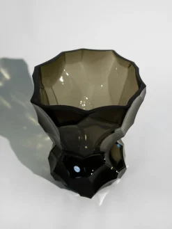 Jarrones|Jarrones></noscript>Hein Studio Jarrón de vidrio soplado Reflection, 30 cm Marrón oscuro