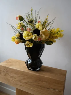 Jarrones|Jarrones></noscript>Hein Studio Jarrón de vidrio soplado Reflection, 30 cm Marrón oscuro