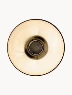 Jarrones|Jarrones></noscript>AYTM Jarrón de vidrio soplado Torus, 33 cm Ocre, gris oscuro transparente