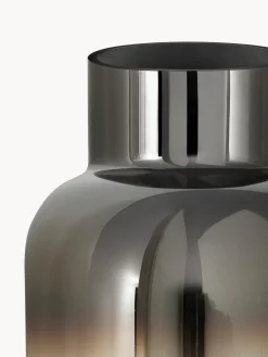 Jarrones|Jarrones></noscript>Westwing Collection Jarrón de vidrio soplado Uma, 35 cm Transparente, cromo