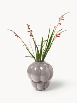 Jarrones|Jarrones></noscript>AYTM Jarrón de vidrio soplado Uva, 28 cm Gris claro brillante