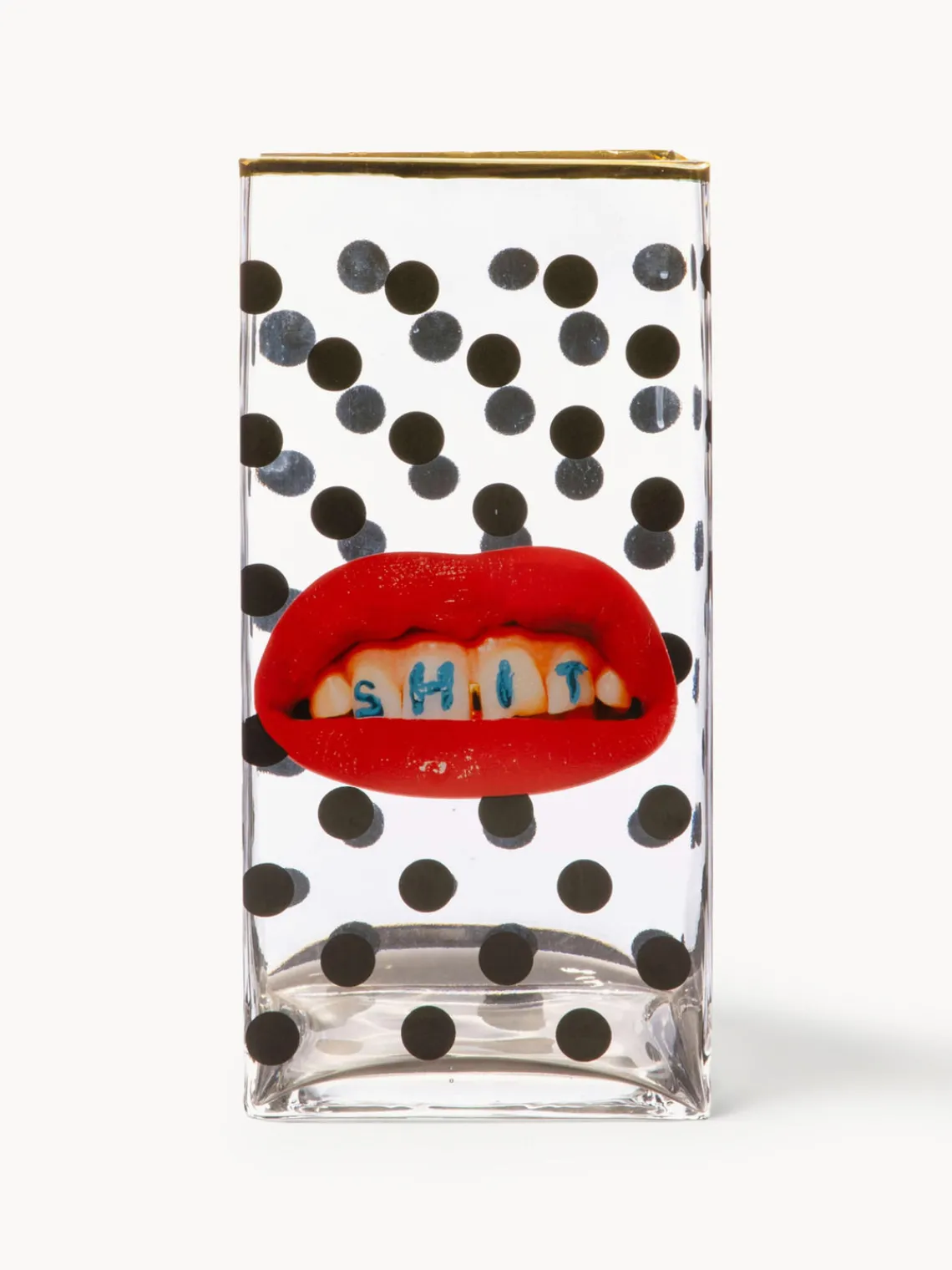 Jarrones|Jarrones>SELETTI Jarrón de vidrio , 30 cm Toiletpaper