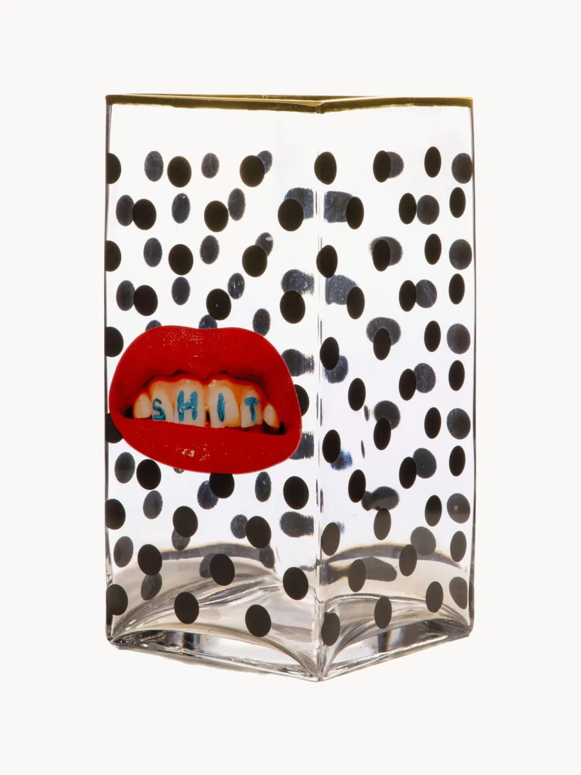 Jarrones|Jarrones>SELETTI Jarrón de vidrio , 30 cm Toiletpaper