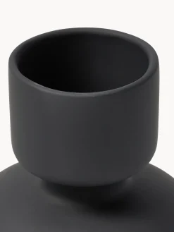 Jarrones|Jarrones></noscript>Westwing Collection Jarrón Elta, 16 cm Negro