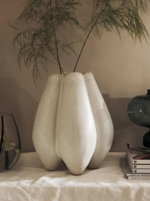 Jarrones|Decoración>Westwing Collection Jarrón grande de gres Frida, 31 cm