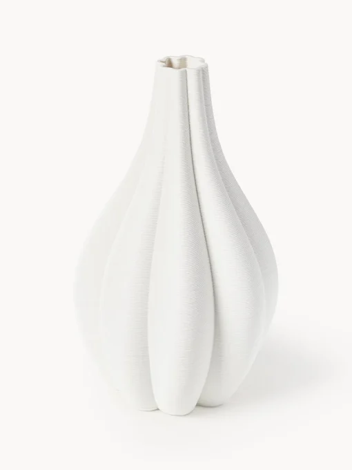 Jarrones|Jarrones>Westwing Collection Jarrón grande de porcelana en 3D Melody, 40 cm