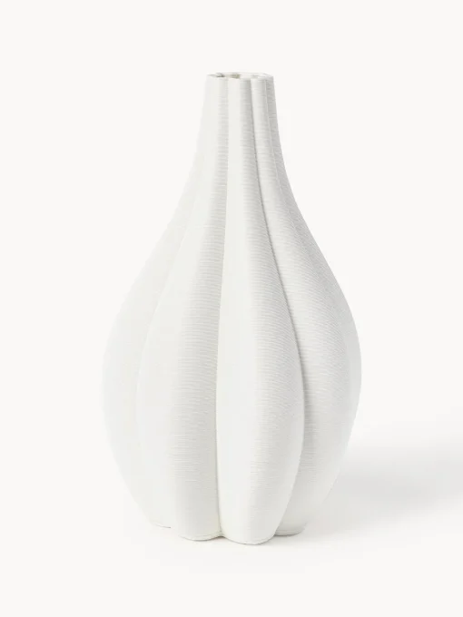 Jarrones|Jarrones>Westwing Collection Jarrón grande de porcelana en 3D Melody, 40 cm