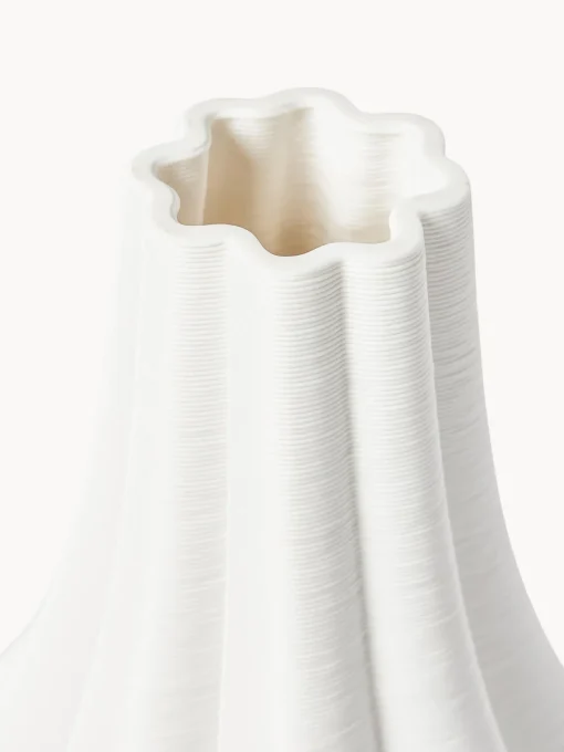 Jarrones|Jarrones>Westwing Collection Jarrón grande de porcelana en 3D Melody, 40 cm
