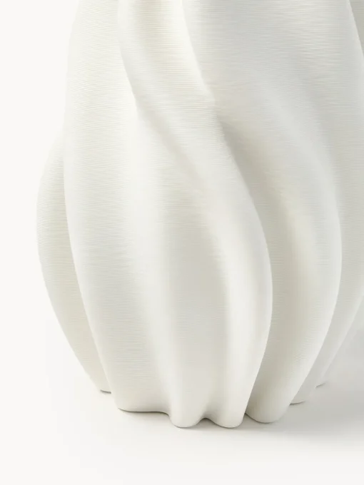 Jarrones|Jarrones>Westwing Collection Jarrón grande de porcelana impresa en 3D Melody, 40 cm