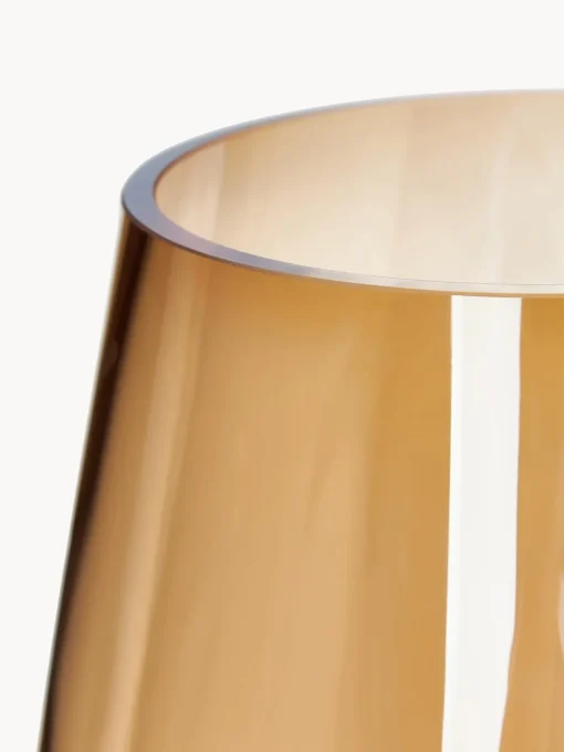 Jarrones|Jarrones>Westwing Collection Jarrón grande de vidrio soplado Luster, 35 cm Ocre