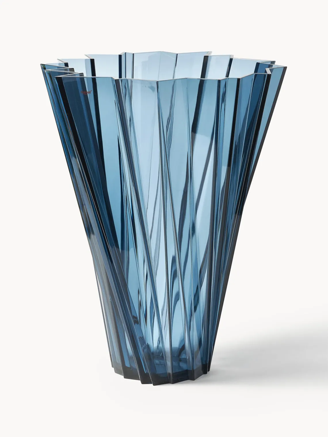 Jarrones|Jarrones>Kartell Jarrón grande Shanghai, Al 44 cm Azul transparente