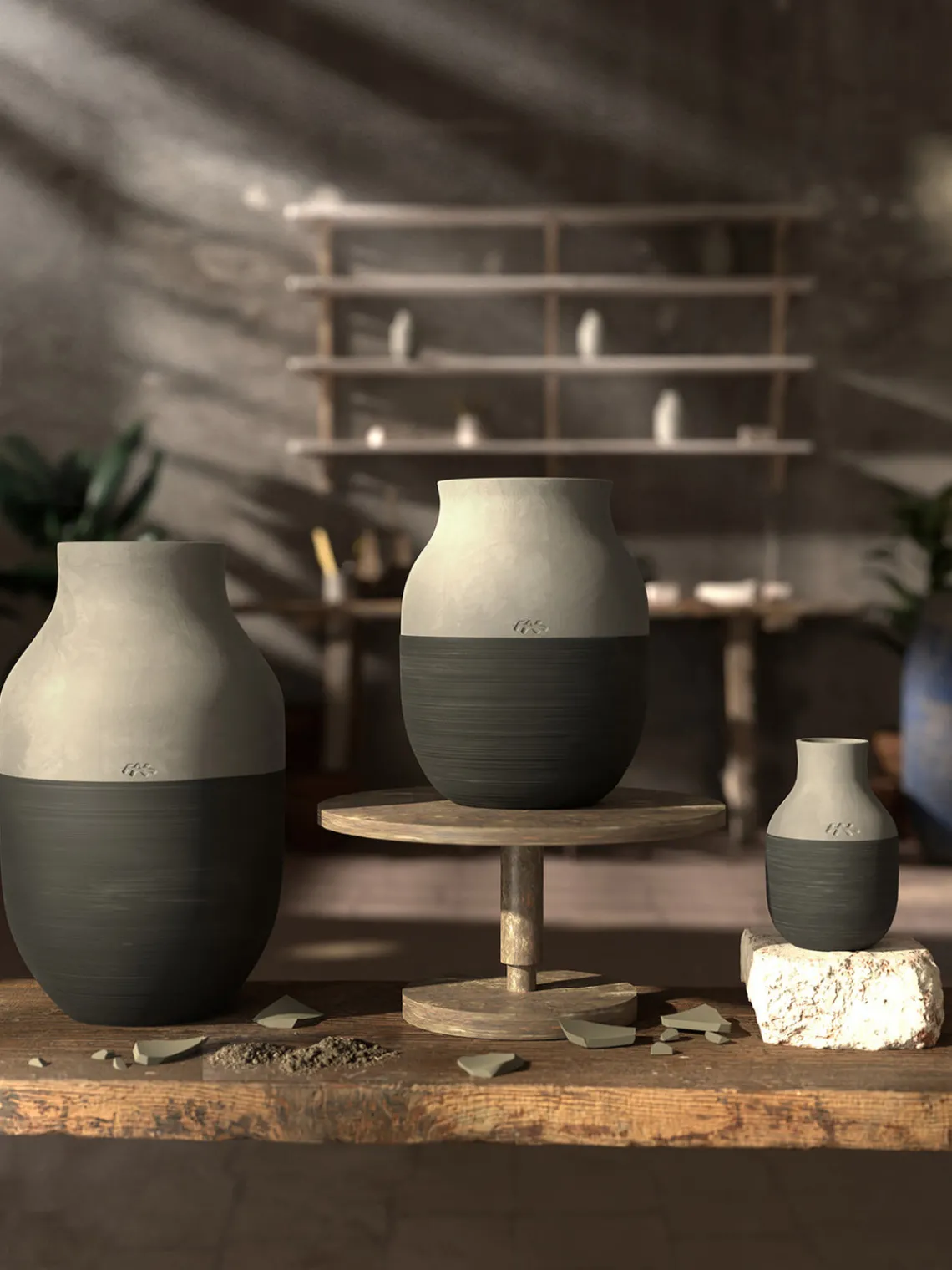 Jarrón Omaggio Circulare, 31 cm Jarrones|Jarrones