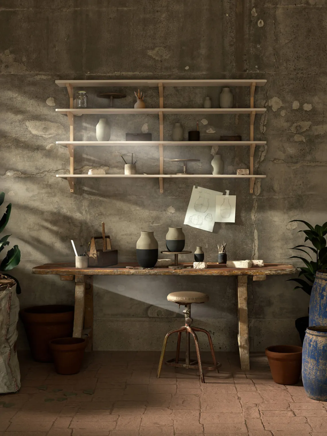 Jarrón Omaggio Circulare, 31 cm Jarrones|Jarrones