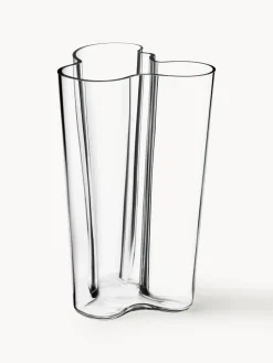 Jarrones|Jarrones>iittala Jarrón soplado artesanalmente Alvar Aalto, 25 cm Transparente