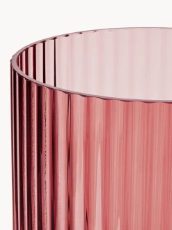 Jarrones|Jarrones></noscript>Lyngby Porcelaen Jarrón soplado Lyngby, 25 cm Rojo coral transparente