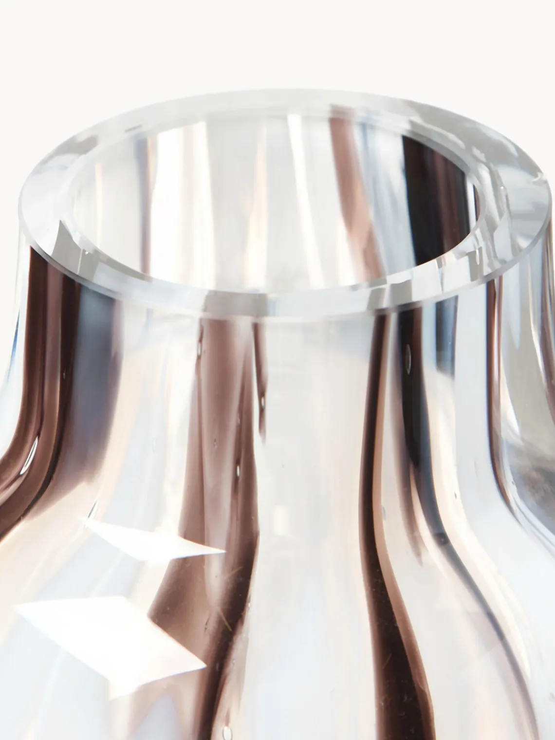 Jarrones|Jarrones>ANNA VON LIPA Jarrón soplado Meadows, 26 cm Tonos rosas claros y morados