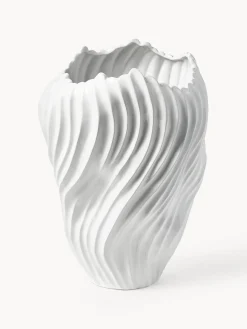 Clearance Jarron decorativo XL con borde acanalado Milazzo, 44 cm Jarrones|Jarrones