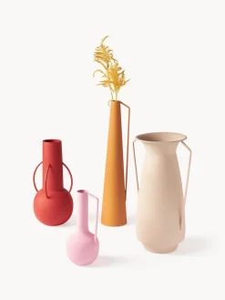 Jarrones|Jarrones>POLSPOTTEN Jarrones artesanales Roman, 4 uds. Naranja, terracota, rosa palo, beige claro