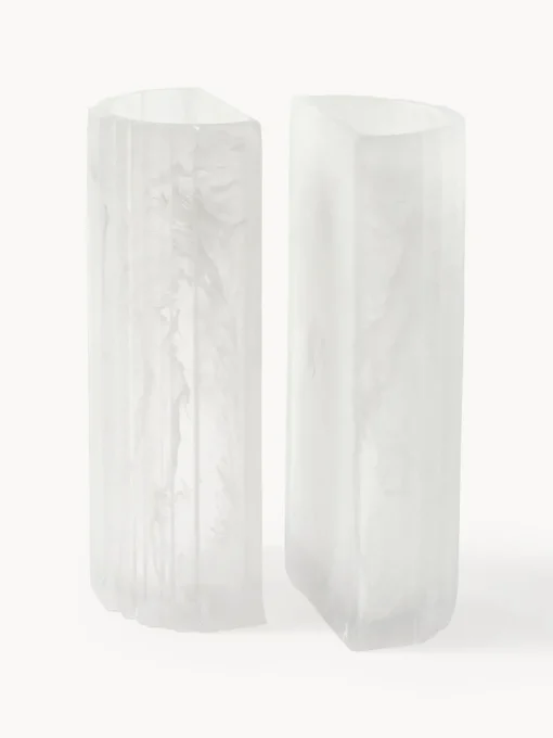 Jarrones|Decoración>Westwing Collection Jarrones Jabu, 2 uds. Blanco