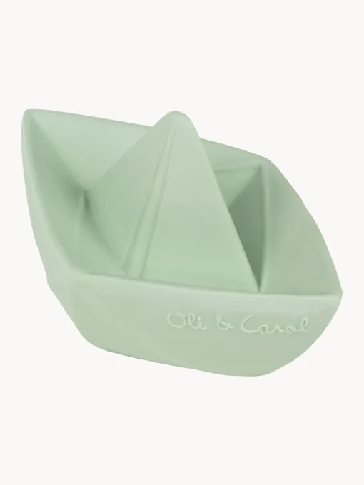 Juguetes Para Bebés|Juguetes Para Bebés>Oli & Carol Juguete de baño artesanal Origami Boat Verde menta