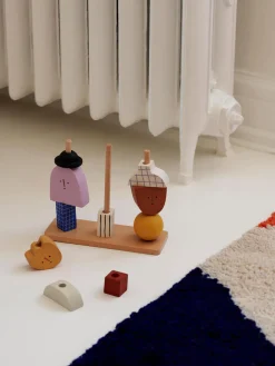 Juguetes A Partir De 1 Año|Decoración Infantil>Ferm Living Kids Juguete de madera de haya Character