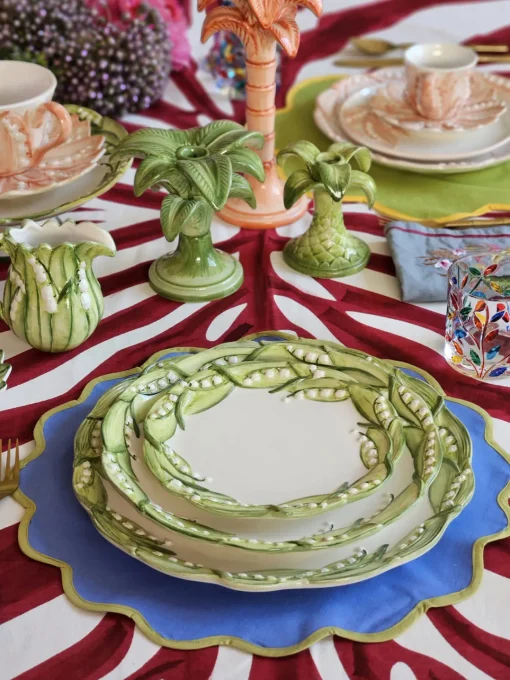 Jarras De Agua|Vajillas Completas>Les Ottomans Lechera pintada a mano Lily of the Valley