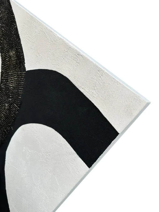 Lienzos|Jarrones>Agave Lienzo pintado a mano Black Circles