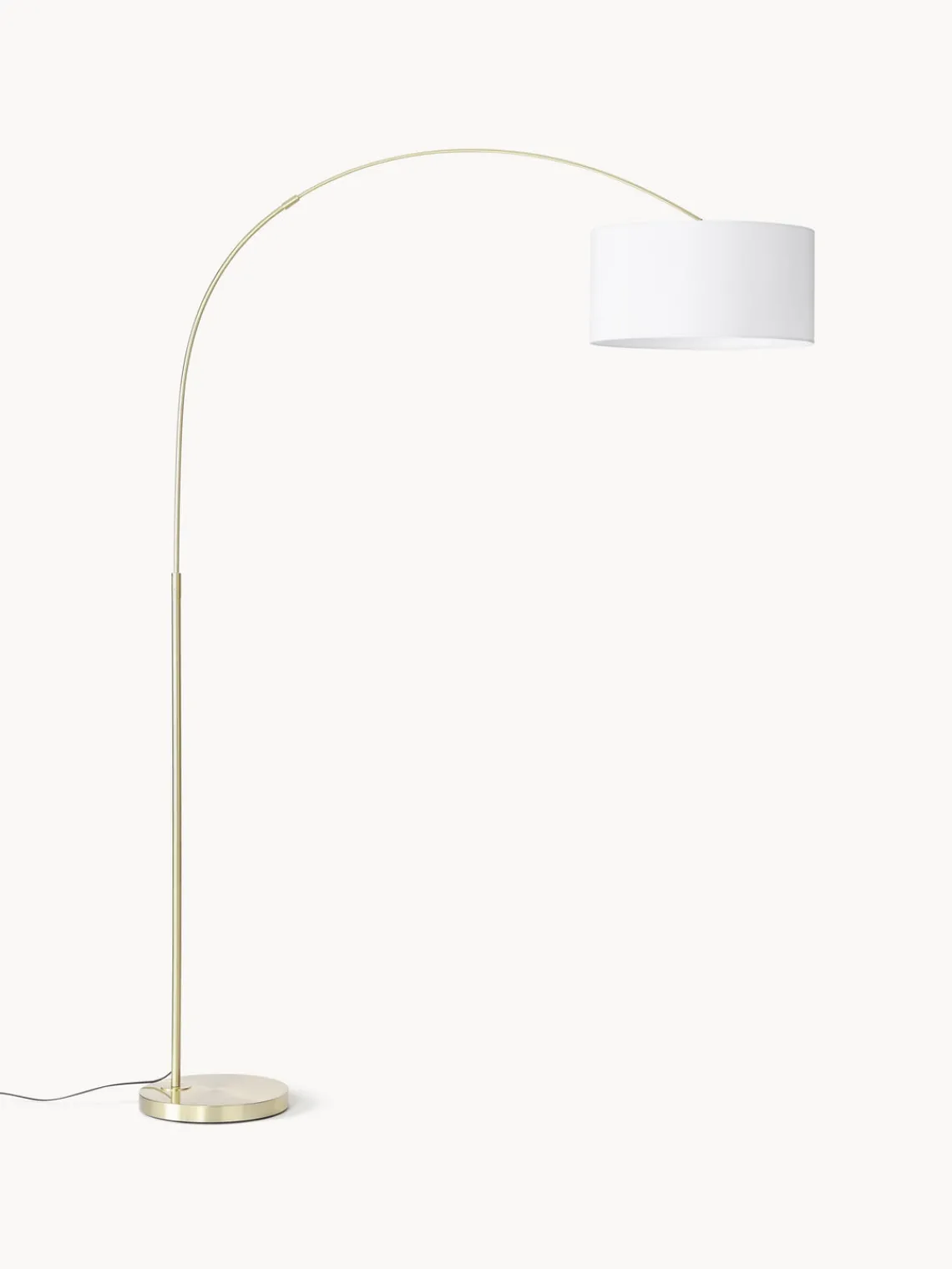 Lámparas De Pie|Lámparas De Techo>Westwing Collection Lámpara arco grande Niels Blanco, dorado
