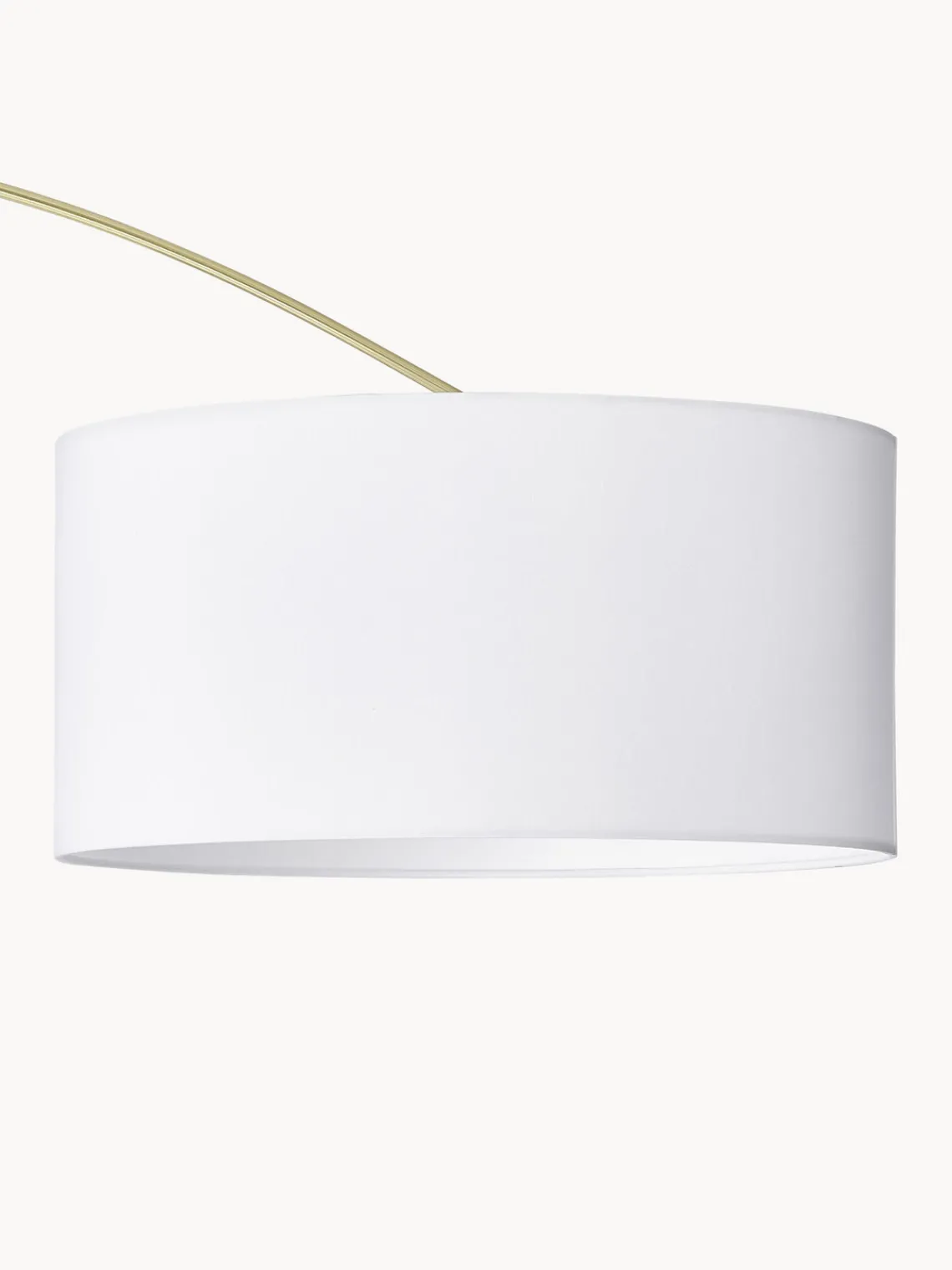 Lámparas De Pie|Lámparas De Techo>Westwing Collection Lámpara arco grande Niels Blanco, dorado