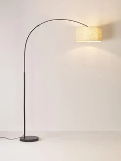 Lámparas De Pie|Lámparas De Techo></noscript>Westwing Collection Lámpara arco grande Niels Beige claro, negro