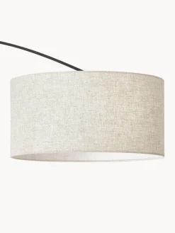 Lámparas De Pie|Lámparas De Techo></noscript>Westwing Collection Lámpara arco grande Niels Beige claro, negro