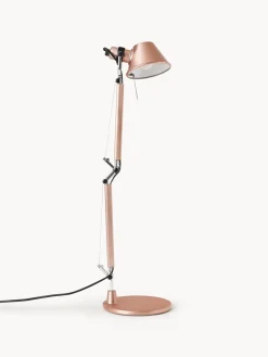 Lámparas De Escritorio|Lámparas De Mesa></noscript>Artemide Lámpara de escritorio ajustable Tolomeo Micro Rosa con acabado metálico mate