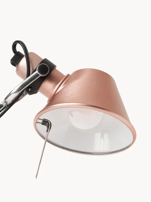 Lámparas De Escritorio|Lámparas De Mesa>Artemide Lámpara de escritorio ajustable Tolomeo Micro Rosa con acabado metálico mate
