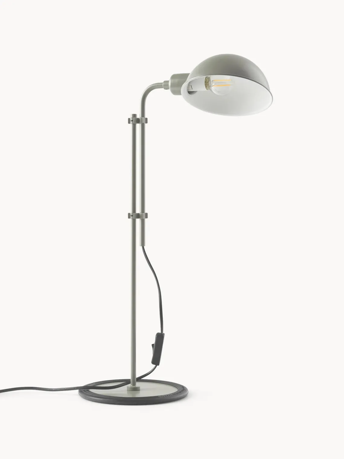 Lámparas De Escritorio|Lámparas De Mesa>Marset Lámpara de escritorio grande con pantalla ajustable Funiculí Greige brillante