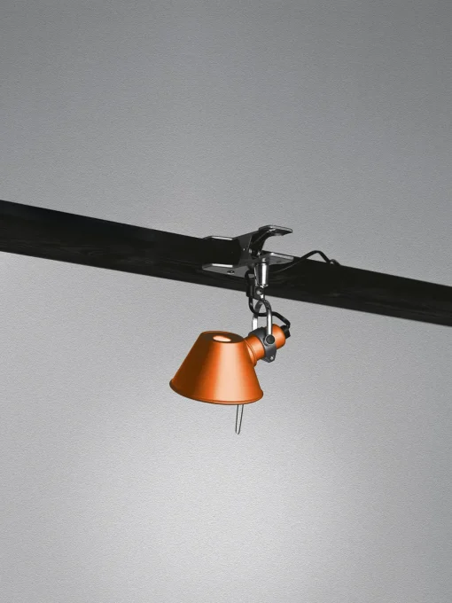 Lámparas De Escritorio|Lámparas De Mesa>Artemide Lámpara de escritorio pequeña con pinza Tolomeo Micro Pinza Naranja
