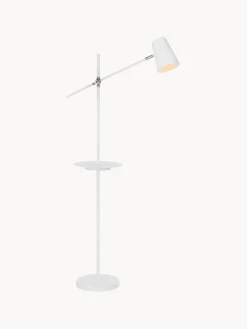 Lámparas De Pie|Lámparas De Techo>Markslöjd Lámpara de lectura con estante y estación de carga Linear Blanco