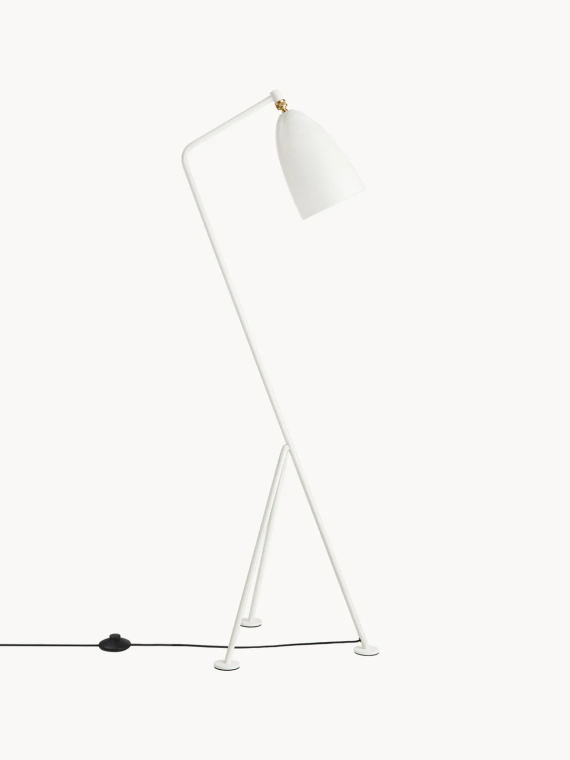 Lámparas De Pie|Lámparas De Techo>GUBI Lámpara de lectura pequeña regulable Gräshoppa Blanco brillante