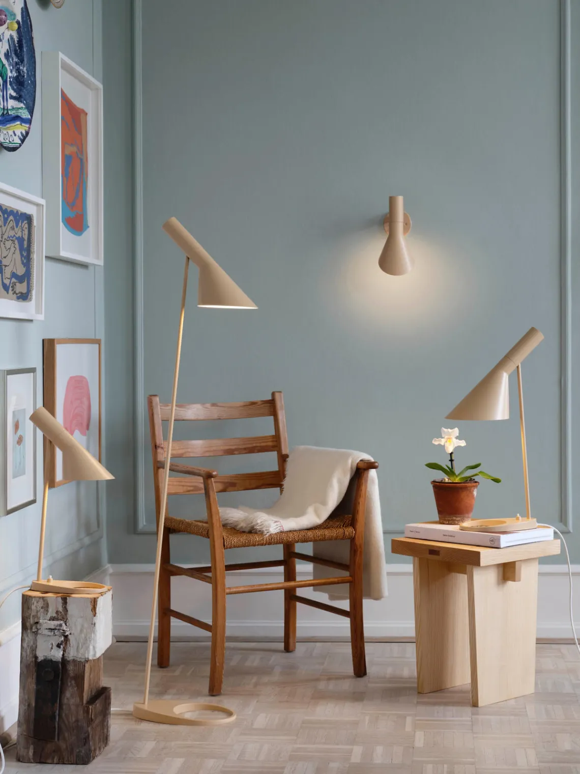 Lámparas De Pie|Lámparas De Techo>Louis Poulsen Lámpara de lectura pequeña AJ Beige claro