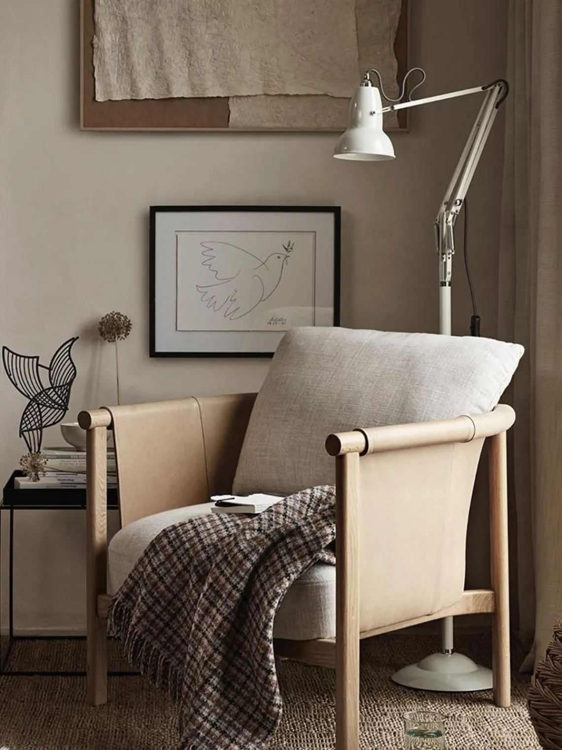 Lámparas De Pie|Lámparas De Techo>Anglepoise Lámpara de lectura pequeña LED Original 1227 Blanco Off White