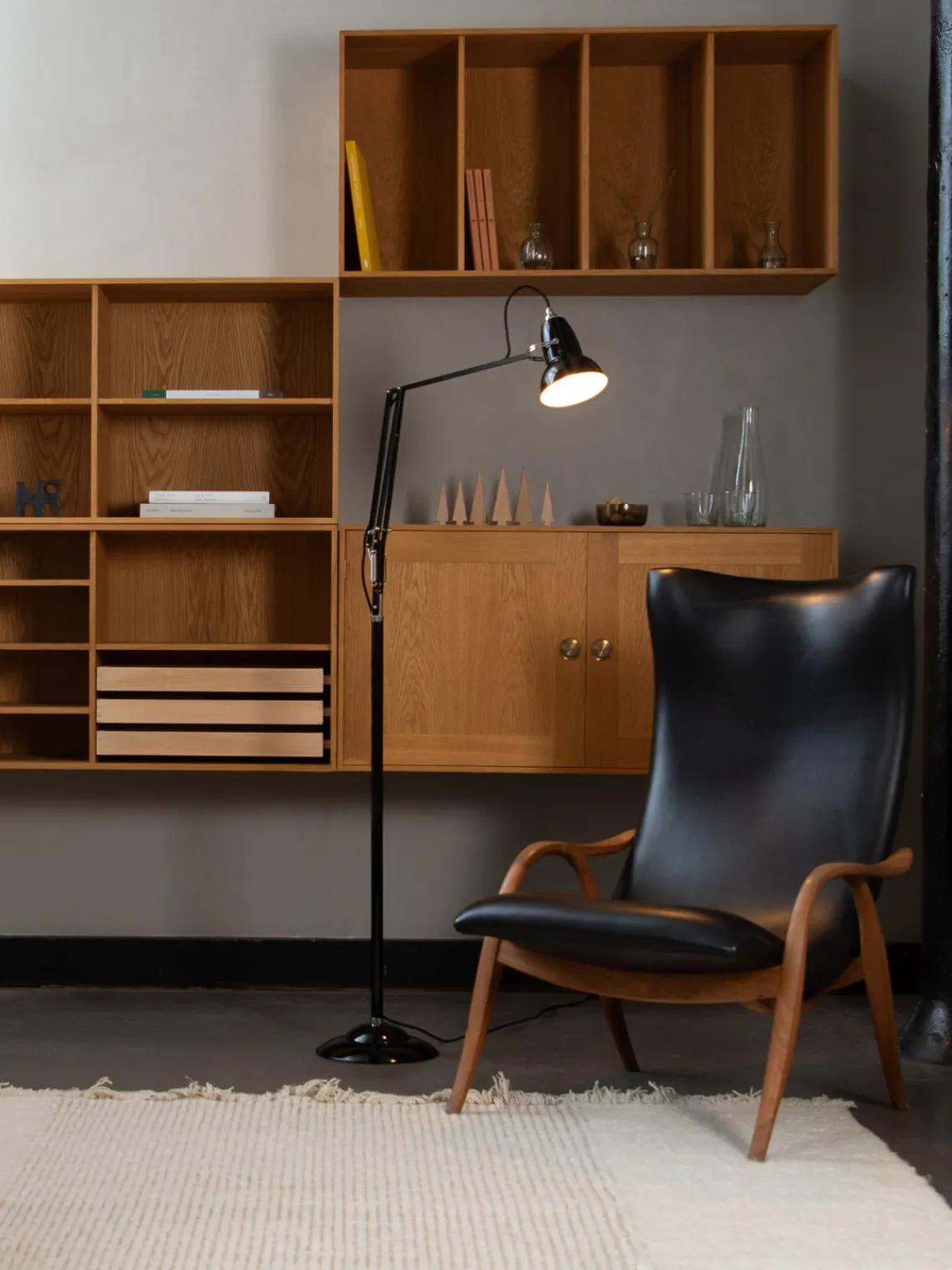 Lámparas De Pie|Lámparas De Techo>Anglepoise Lámpara de lectura pequeña LED Original 1227 Negro