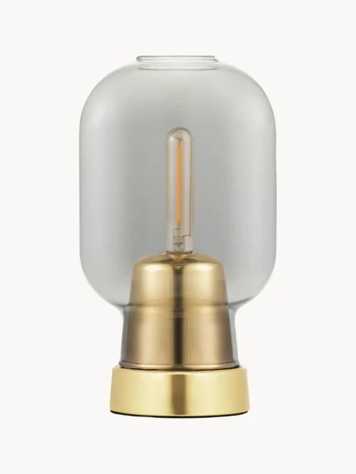 Lámpara de mesa Amp Smoke Brass EU Lámparas De Mesa|Lámparas De Techo