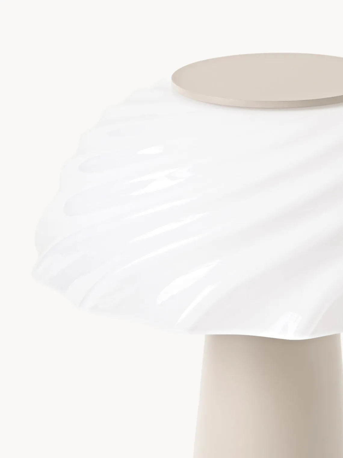 Lámparas De Mesa|Lámparas De Techo>Westwing Collection Lámpara de mesa Anya Blanco, beige claro