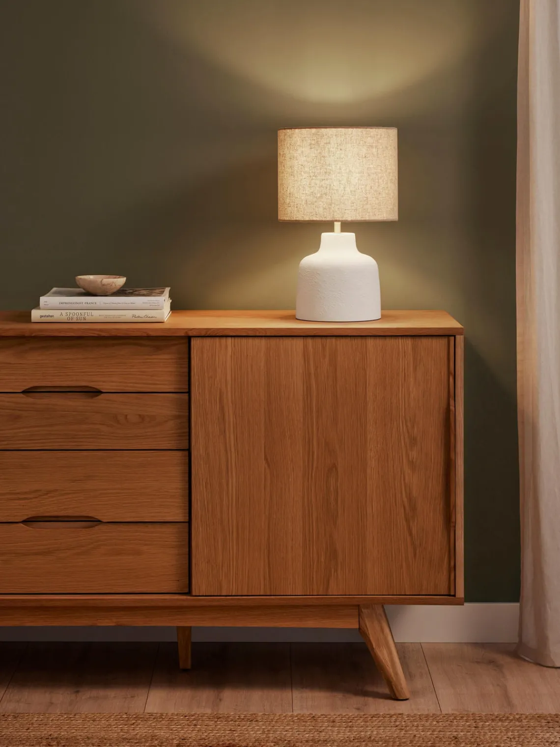 Lámparas De Mesa|Lámparas De Techo>Westwing Collection Lámpara de mesa artesanal de cemento Ike