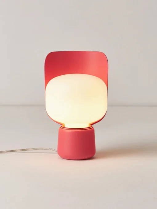 Lámparas De Mesa|Lámparas De Techo>FontanaArte Lámpara de mesa artesanal pequeña Blom Blanco, rojo coral