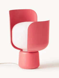 Lámparas De Mesa|Lámparas De Techo></noscript>FontanaArte Lámpara de mesa artesanal pequeña Blom Blanco, rojo coral