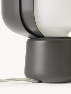 Lámparas De Mesa|Lámparas De Techo></noscript>FontanaArte Lámpara de mesa artesanal pequeña Blom Blanco, gris antracita