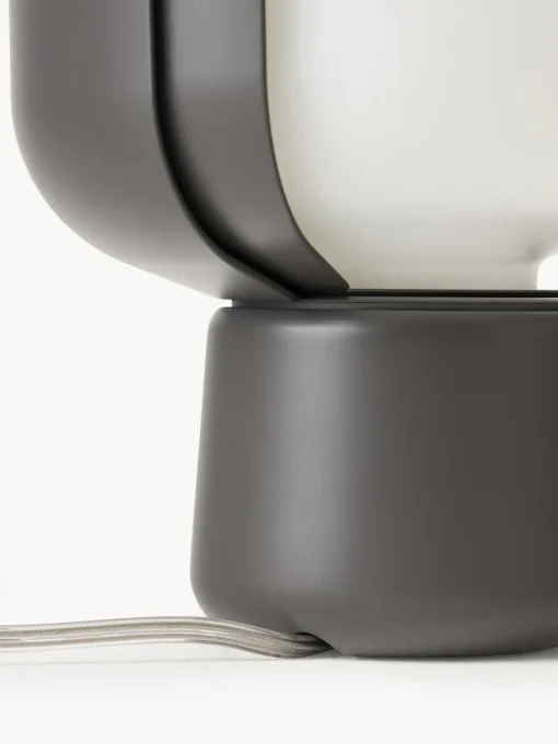 Lámparas De Mesa|Lámparas De Techo>FontanaArte Lámpara de mesa artesanal pequeña Blom Blanco, gris antracita